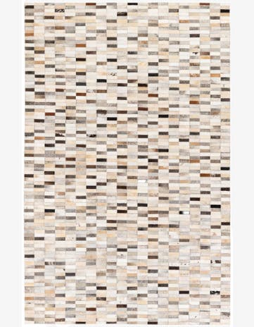 5' 1 x 7' 10 Cowhide Stocks Rug