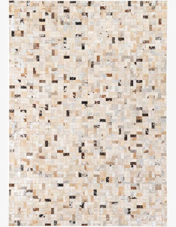 5' 3 x 7' 6 Cowhide Stocks Rug