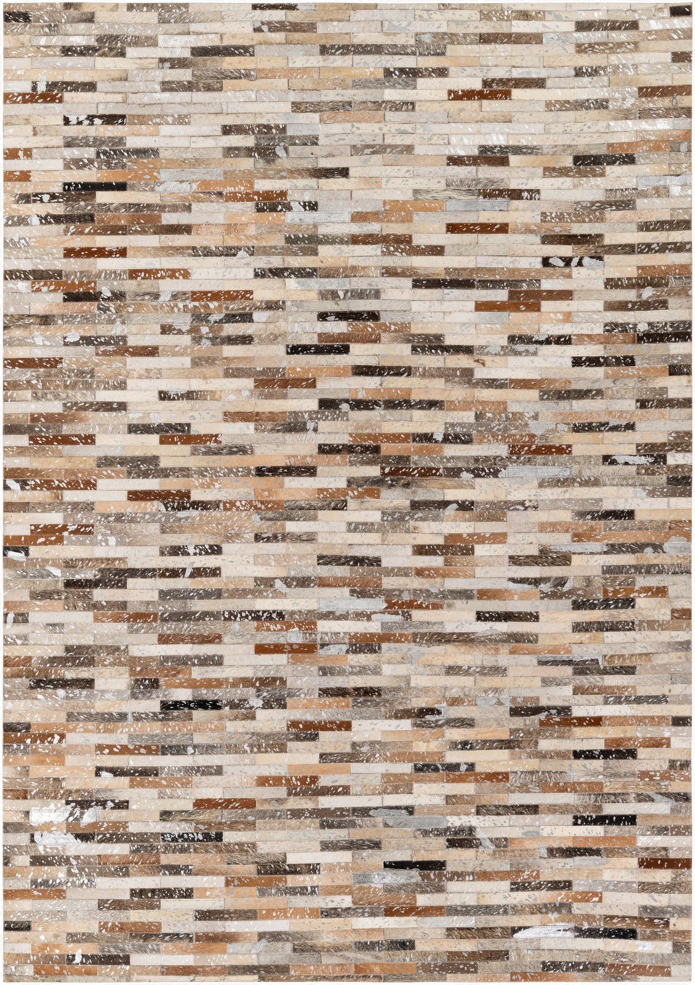 5' 4 x 7' 7 Cowhide Stocks Rug