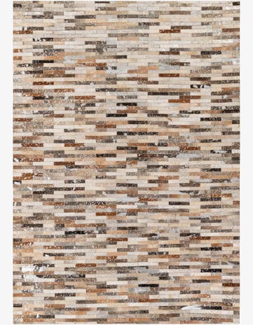 5' 4 x 7' 7 Cowhide Stocks Rug