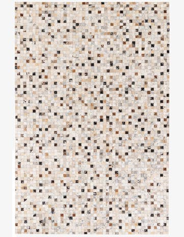 5' 1 x 7' 8 Cowhide Stocks Rug