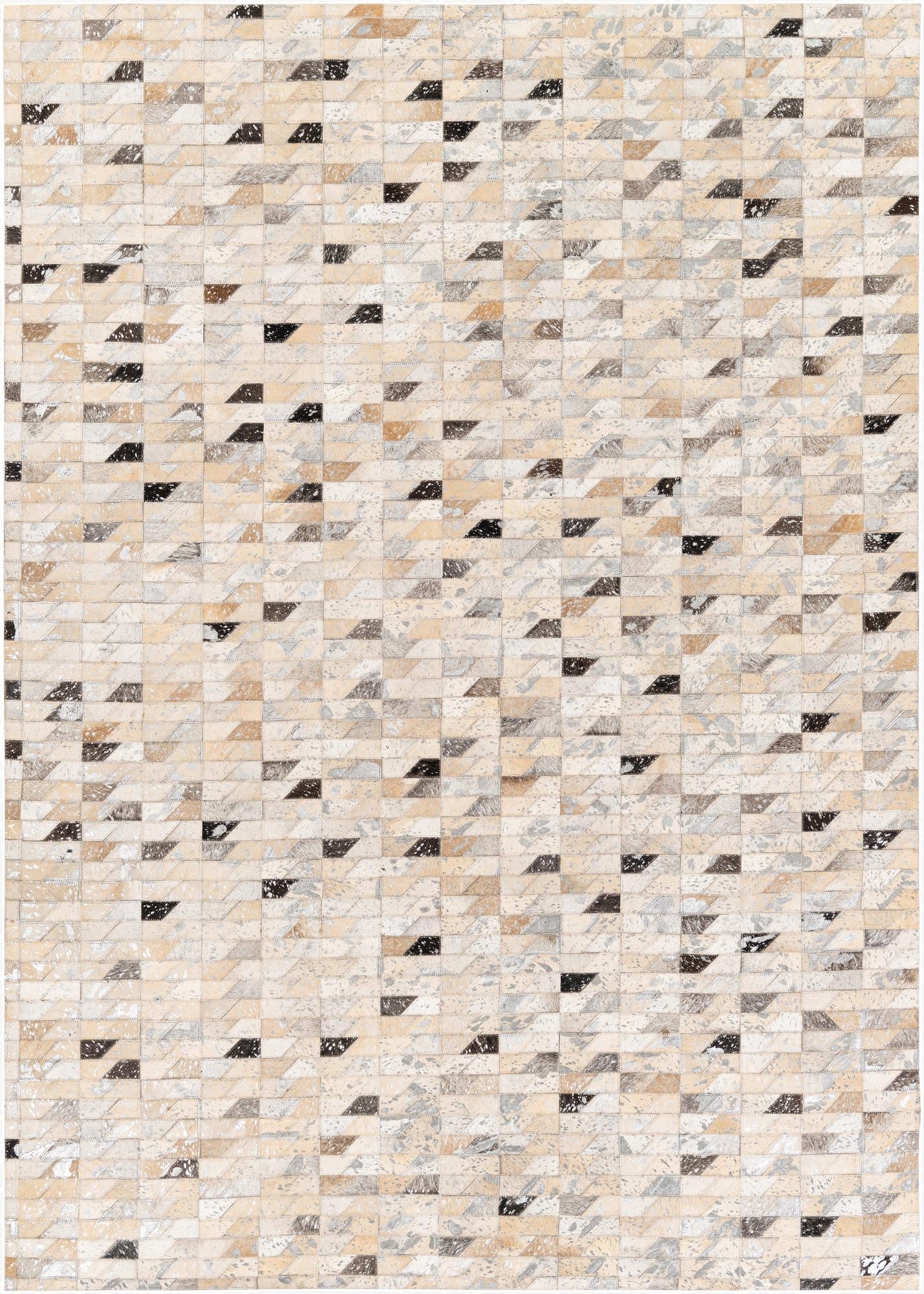 5' 3 x 7' 5 Cowhide Stocks Rug