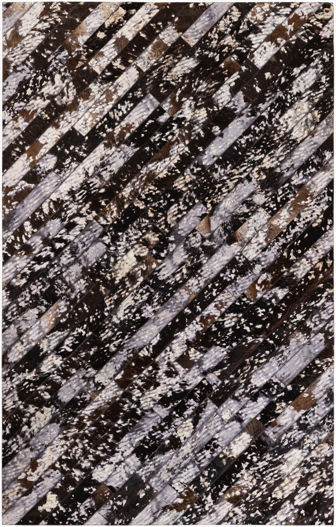 5' 1 x 8' Cowhide Stocks Rug