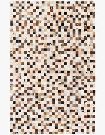 5' x 8' Cowhide Stocks Rug