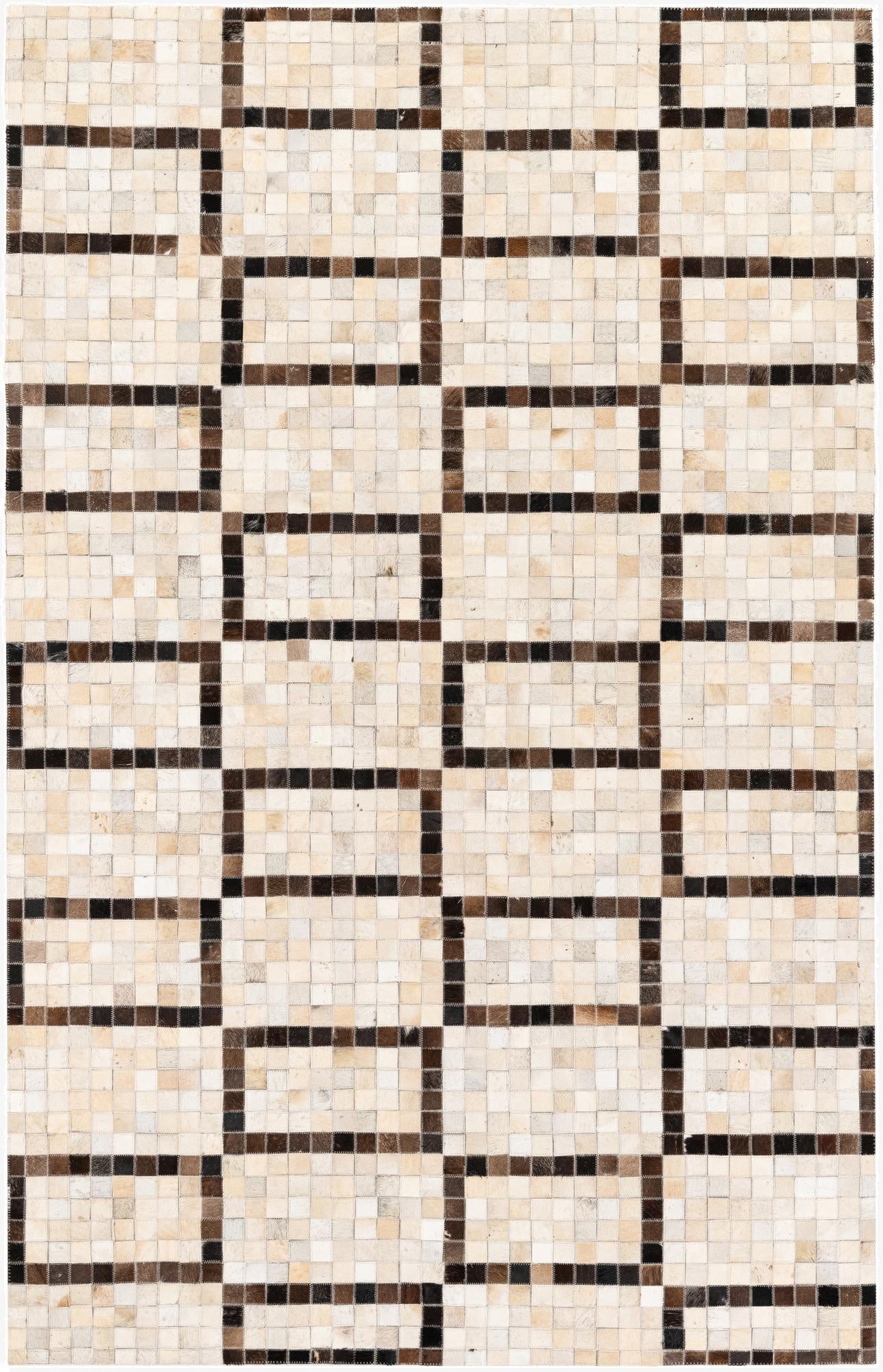 5' 1 x 8' Cowhide Stocks Rug