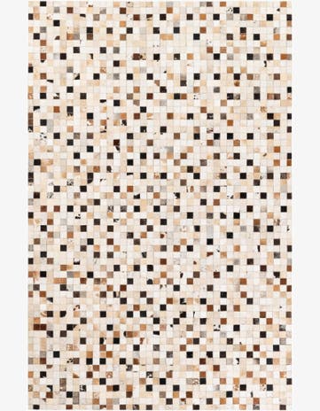 5' 2 x 8' Cowhide Stocks Rug