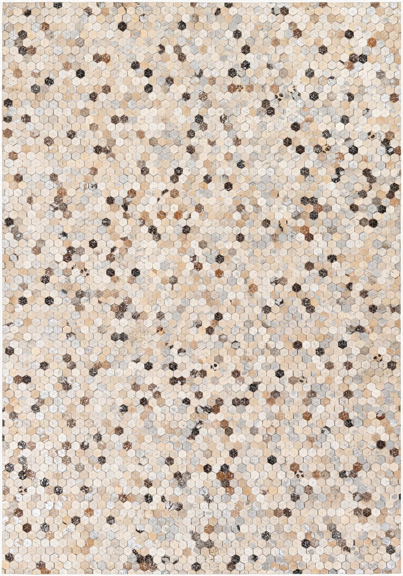 5' 3 x 7' 7 Cowhide Stocks Rug