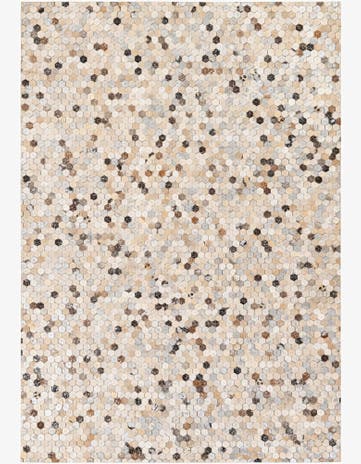 5' 3 x 7' 7 Cowhide Stocks Rug