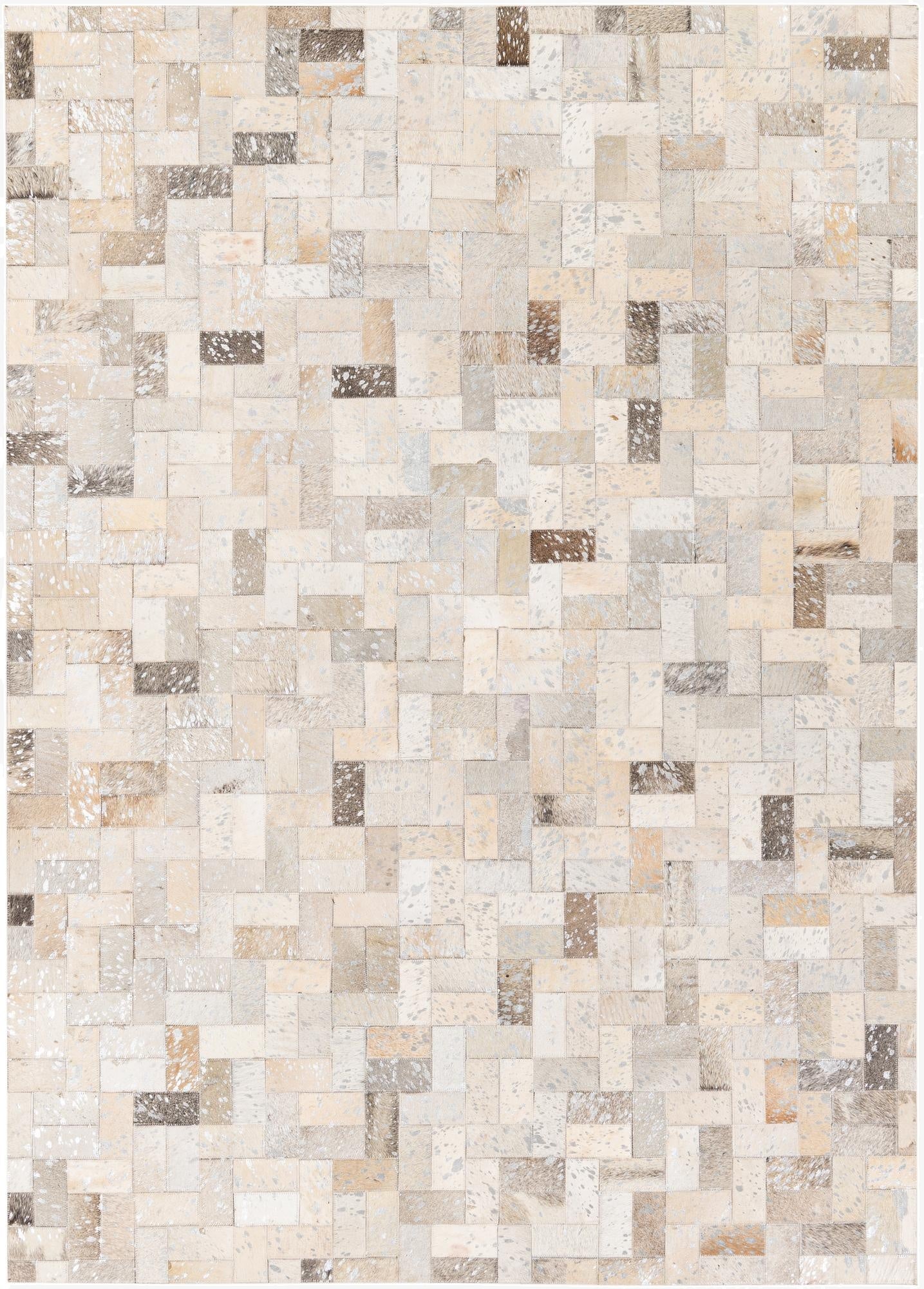 4' 8 x 6' 6 Cowhide Stocks Rug