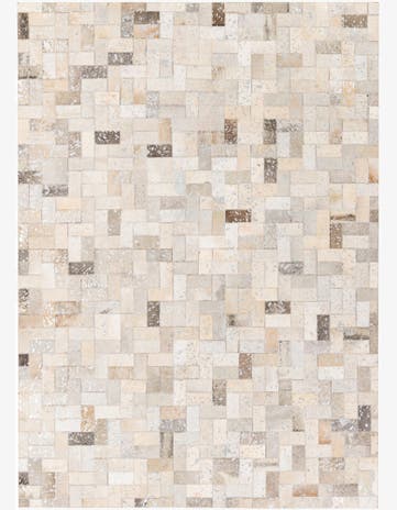 4' 8 x 6' 6 Cowhide Stocks Rug