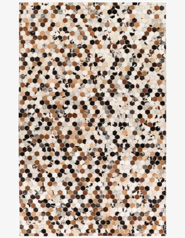 5' x 7' 10 Cowhide Stocks Rug