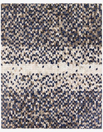 8' 1 x 10' Cowhide Stocks Rug