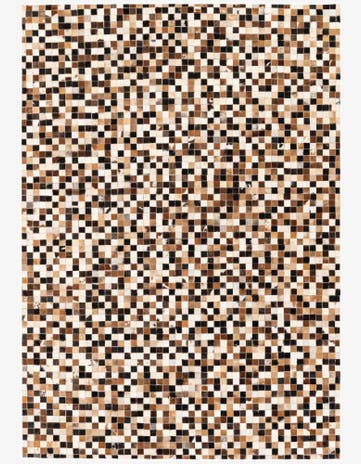 5' 5 x 7' 7 Cowhide Stocks Rug