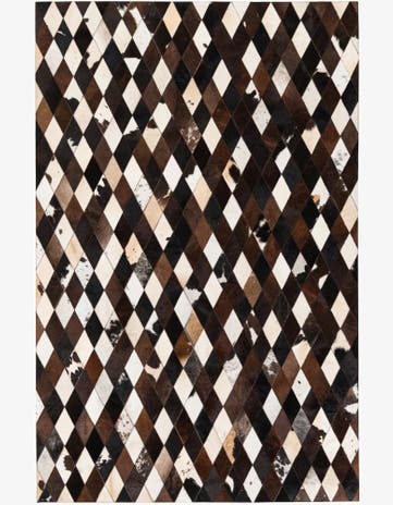 5' 2 x 8' 1 Cowhide Stocks Rug