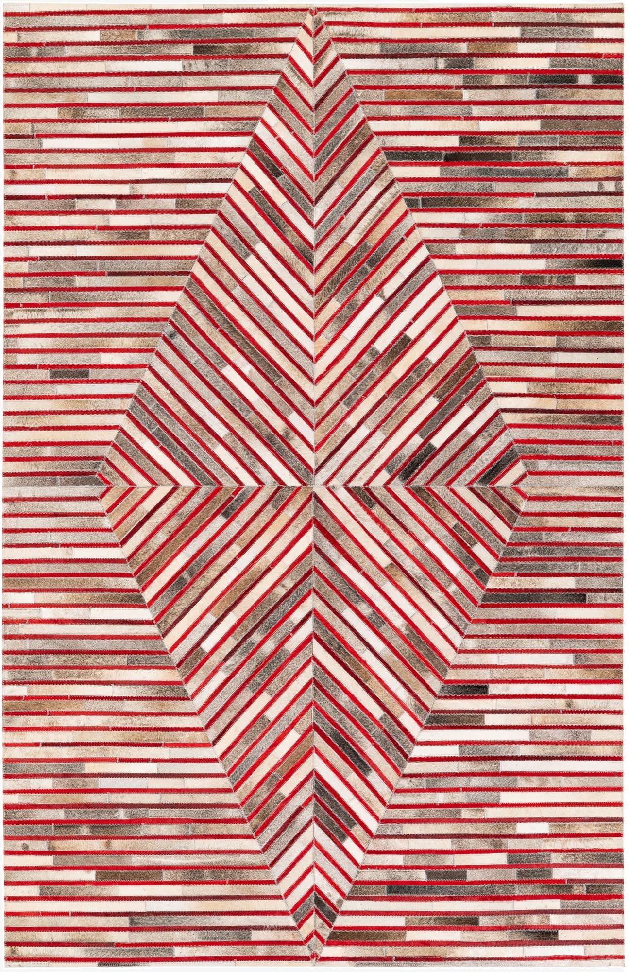 5' 1 x 7' 11 Cowhide Stocks Rug