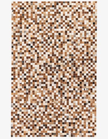 5' 1 x 7' 11 Cowhide Stocks Rug