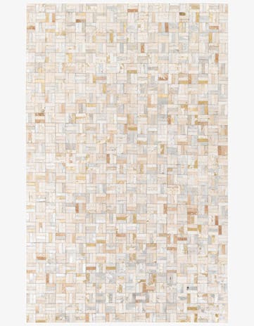 5' 1 x 8' Cowhide Stocks Rug