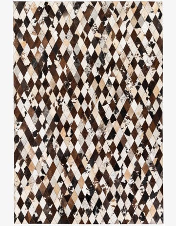 6' 7 x 9' 10 Cowhide Stocks Rug