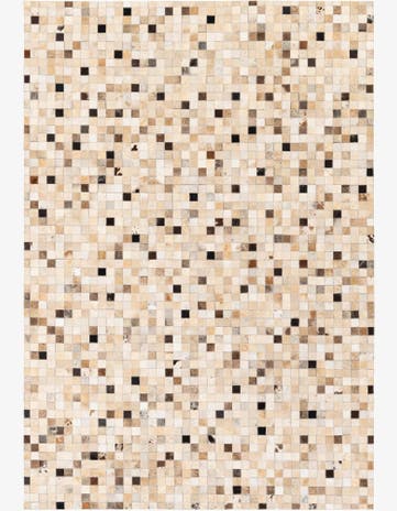 5' 3 x 7' 7 Cowhide Stocks Rug