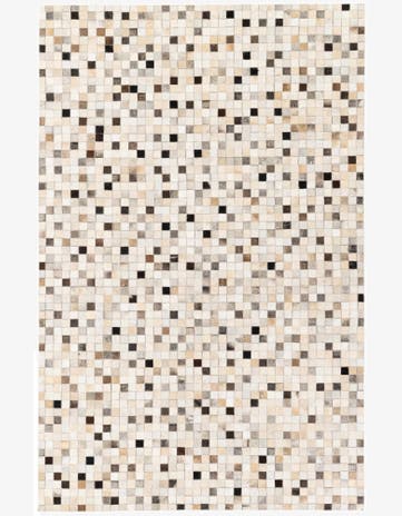 5' x 7' 11 Cowhide Stocks Rug