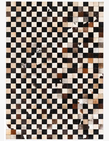 4' 9 x 6' 7 Cowhide Stocks Rug