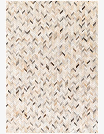 5' 7 x 7' 11 Cowhide Stocks Rug