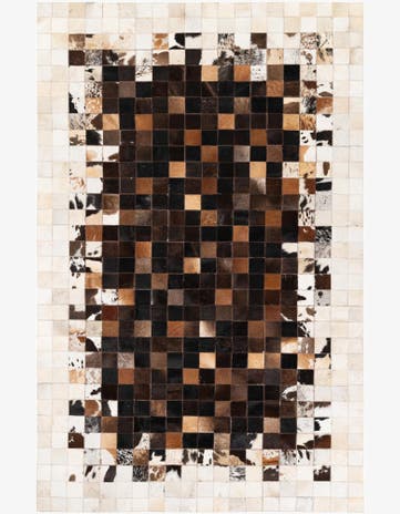5' x 7' 11 Cowhide Stocks Rug