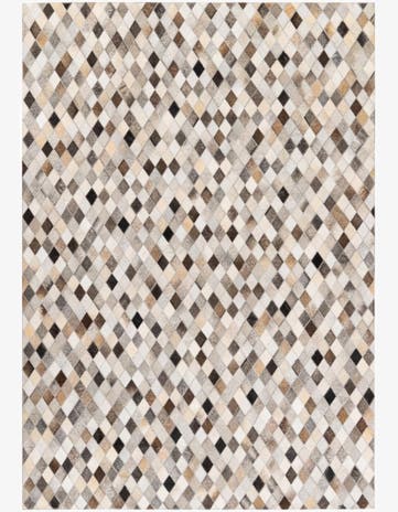 4' 7 x 6' 7 Cowhide Stocks Rug