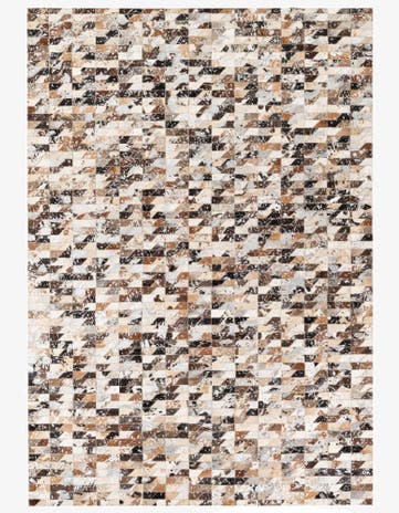5' 2 x 7' 6 Cowhide Stocks Rug