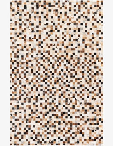 5' x 7' 10 Cowhide Stocks Rug