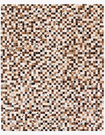 7' 11 x 9' 9 Cowhide Stocks Rug