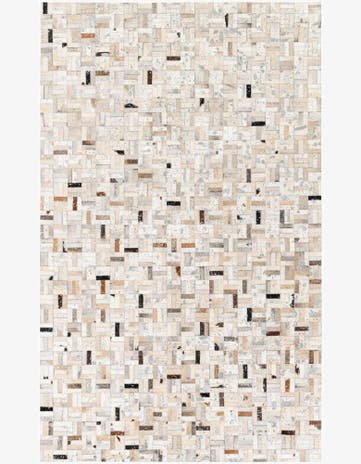 5' x 8' 1 Cowhide Stocks Rug