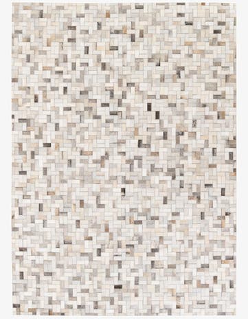5' 7 x 7' 10 Cowhide Stocks Rug