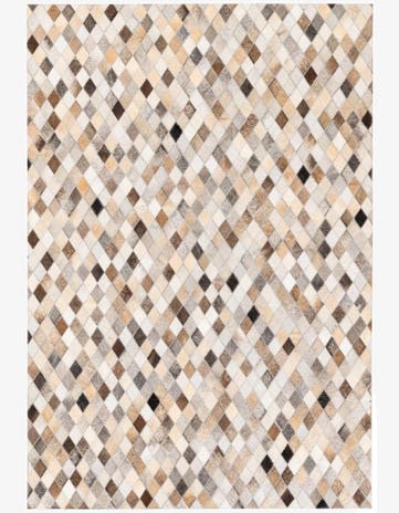 4' 1 x 5' 11 Cowhide Stocks Rug