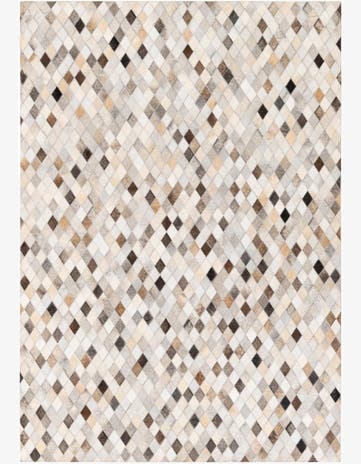4' 9 x 6' 9 Cowhide Stocks Rug