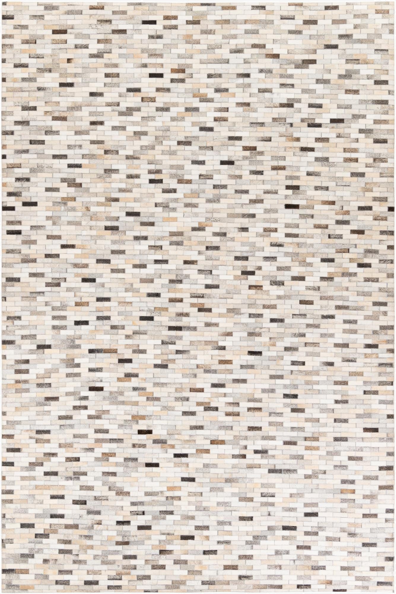 6' 8 x 10' Cowhide Stocks Rug