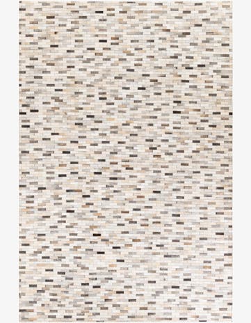 6' 8 x 10' Cowhide Stocks Rug