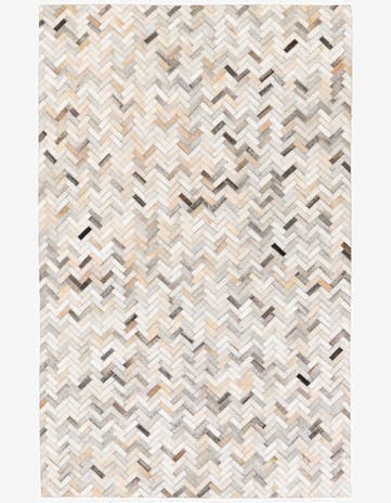 4' 10 x 7' 11 Cowhide Stocks Rug