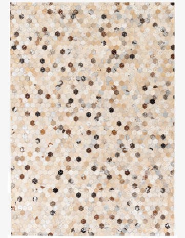 5' 4 x 7' 7 Cowhide Stocks Rug