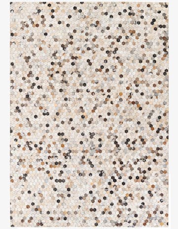 5' 4 x 7' 7 Cowhide Stocks Rug