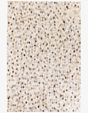 6' 8 x 9' 11 Cowhide Stocks Rug