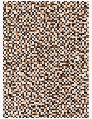 5' 7 x 7' 6 Cowhide Stocks Rug