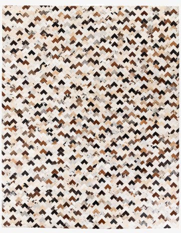 7' 11 x 9' 11 Cowhide Stocks Rug