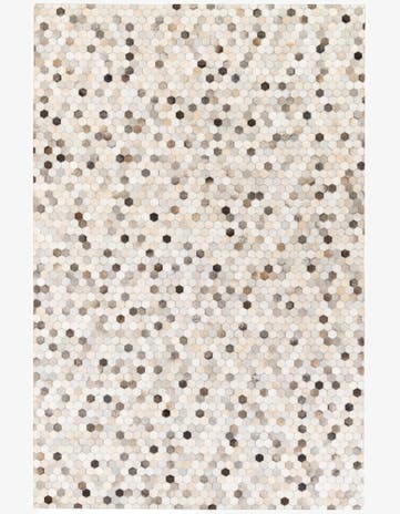 6' 7 x 10' 1 Cowhide Stocks Rug