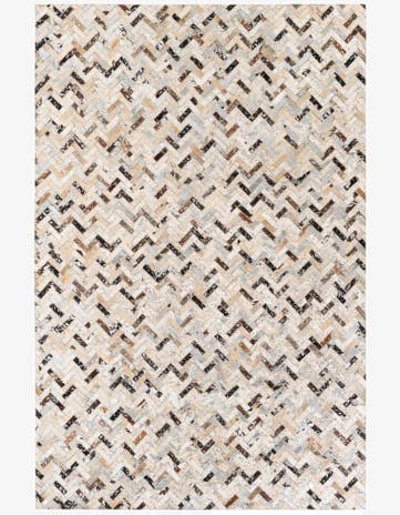 5' x 7' 7 Cowhide Stocks Rug