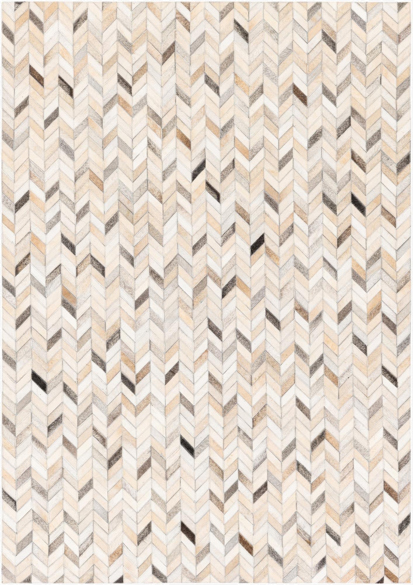 4' 8 x 6' 7 Cowhide Stocks Rug