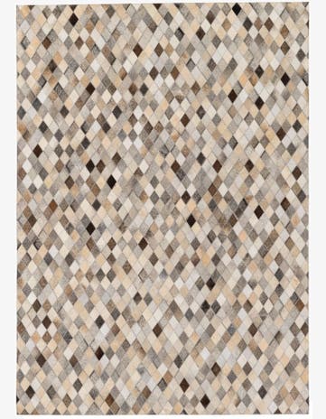 4' 9 x 6' 8 Cowhide Stocks Rug