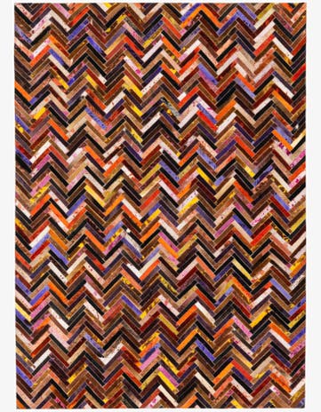 5' 5 x 7' 6 Cowhide Stocks Rug