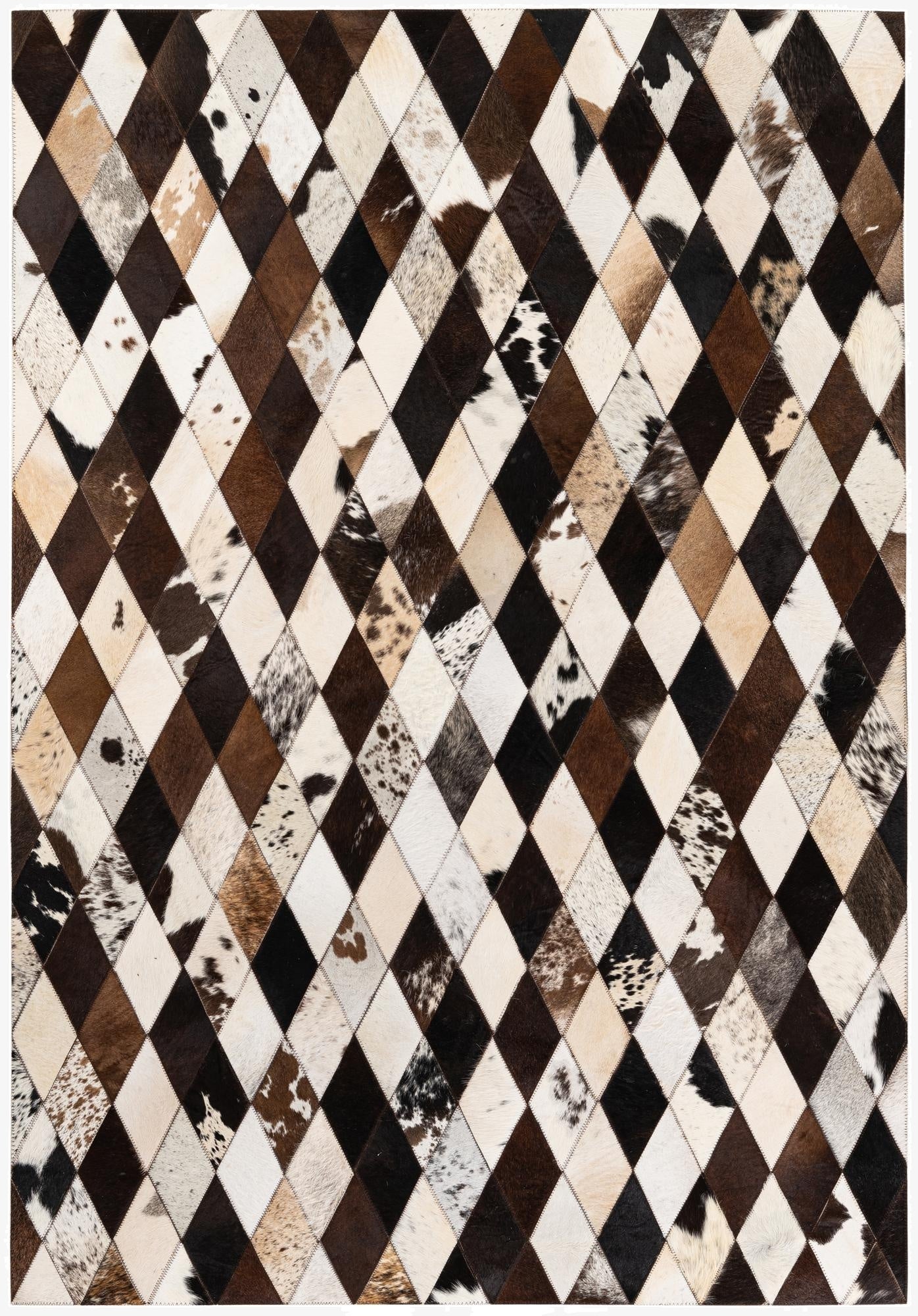 4' 1 x 5' 10 Cowhide Stocks Rug