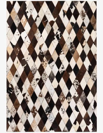4' 1 x 5' 10 Cowhide Stocks Rug